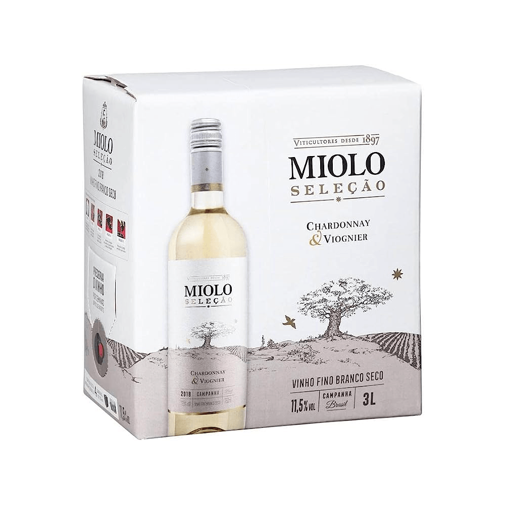 Garrafa de Miolo Seleção Chardonnay & Viognier Bag in Box 3L