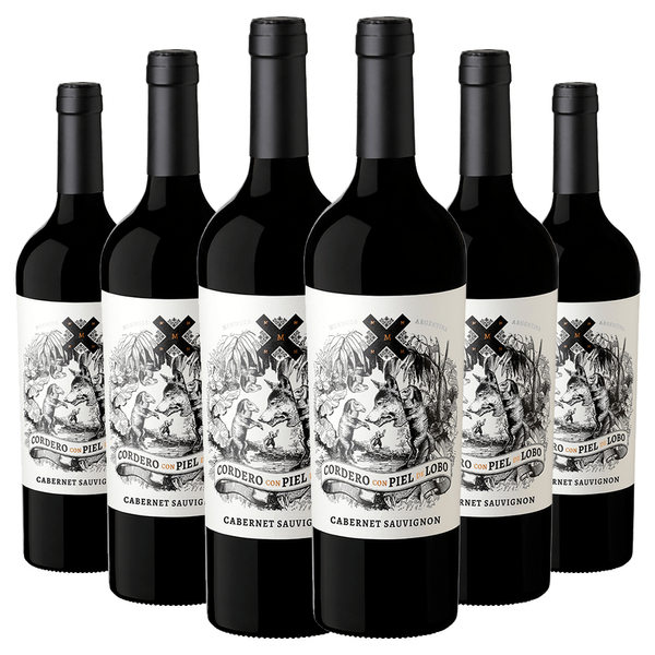 Kit 6 Garrafas Cordero Con Piel de Lobo Cabernet sauvignon