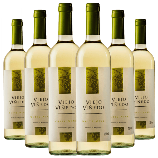 Kit Caixa Fechada 6 Garrafas Viejo Viñedo Branco