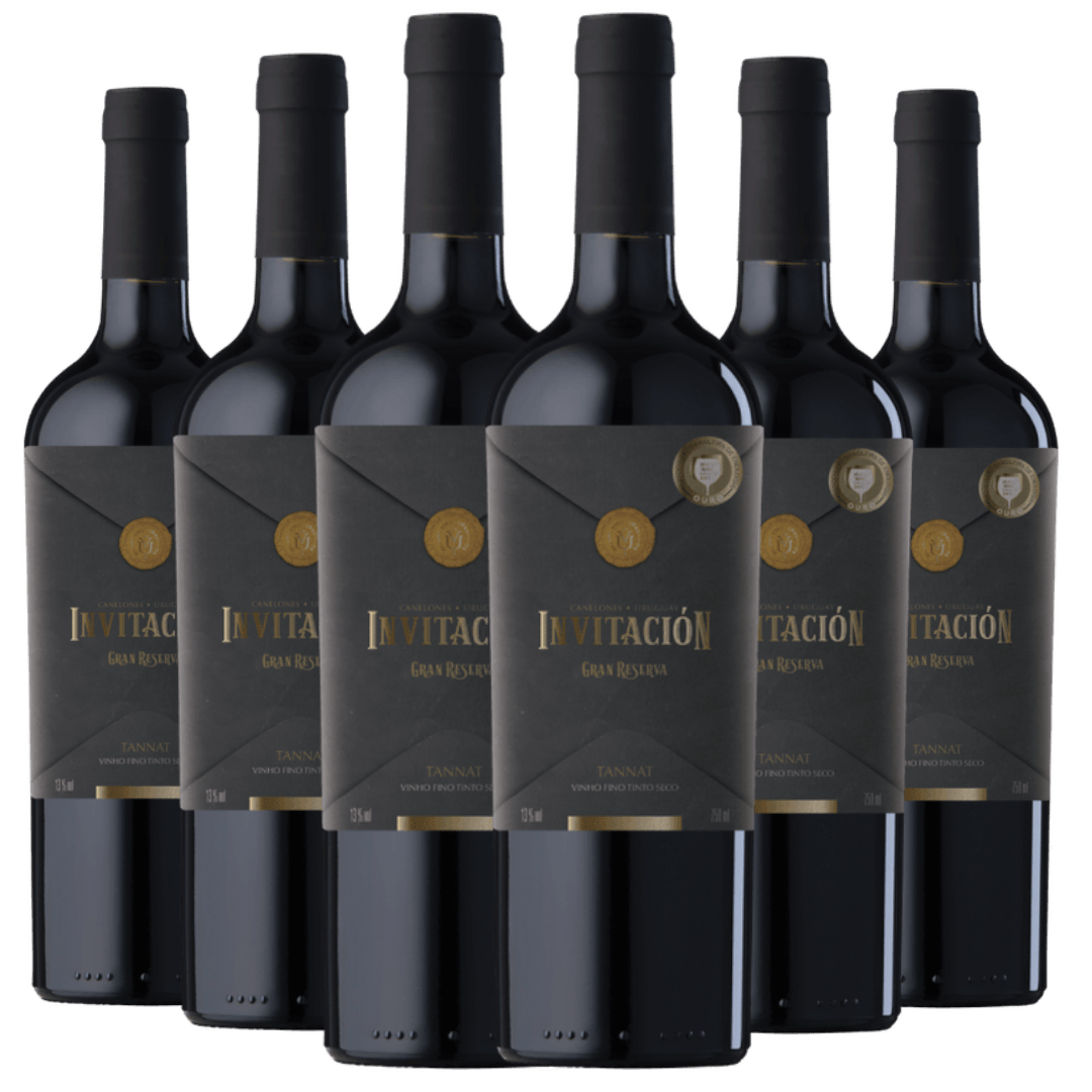 Kit 6 Garrafas Invitación Gran Reserva Tannat