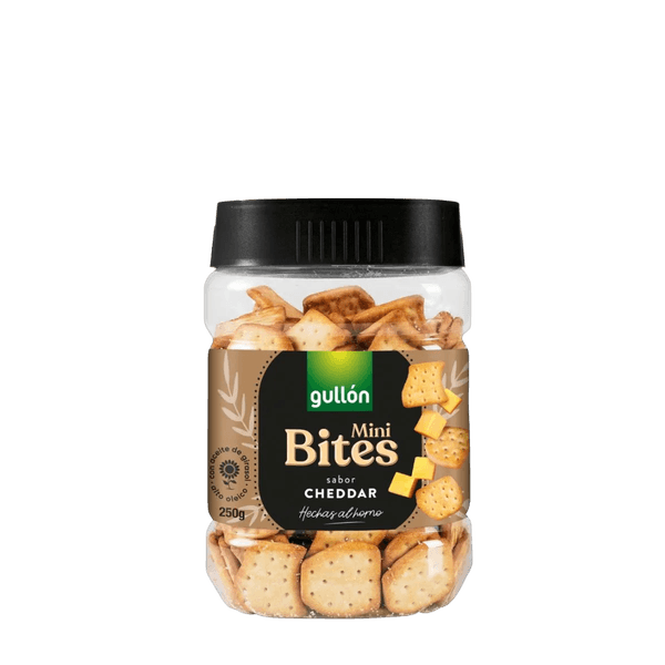 Biscoito Gullón Mini Bites Cheddar 250g