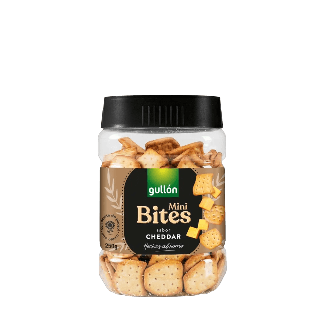 Biscoito Gullón Mini Bites Cheddar 250g